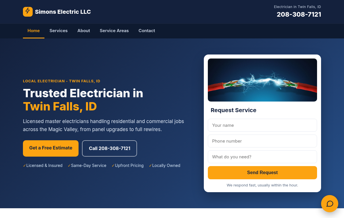 Electric Business homepage preview